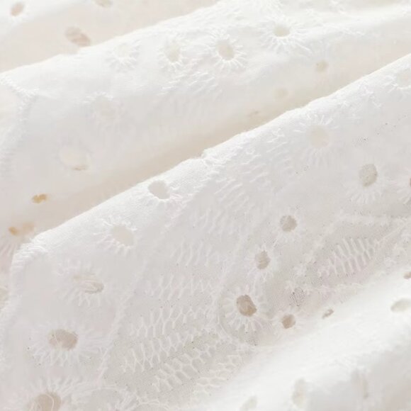 Set of long-sleeved dress and matching bloomers baby outfit in white - Picture 2 of 6